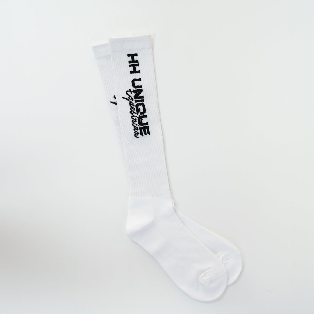 HORZEHOODS® White Ribbed Performance Riding Socks (despatch 24th) - Horzehoods5056725013592