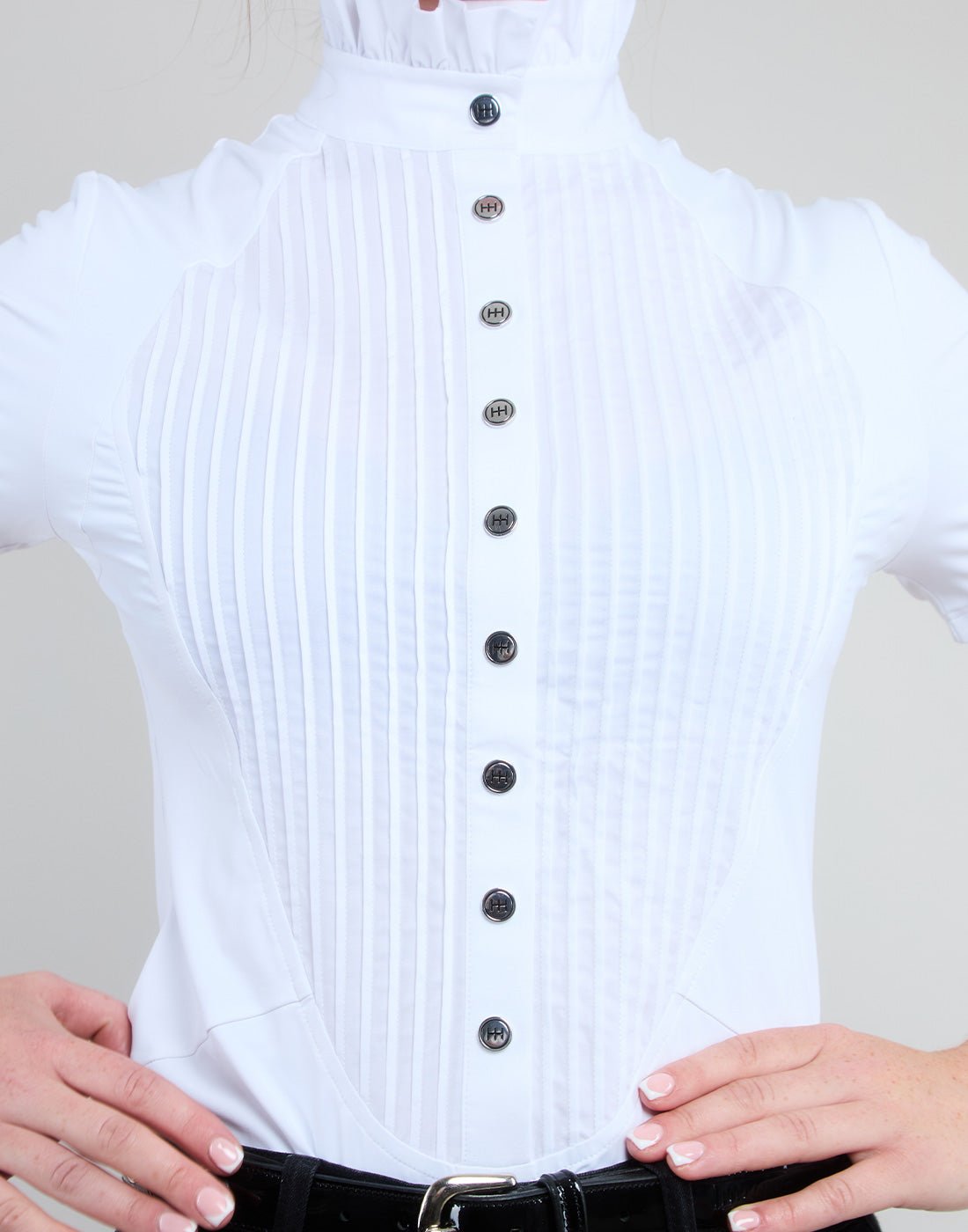 HORZEHOODS® White Short Sleeve Tudor Shirt - Horzehoods5056725005511