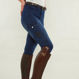 Indigo Blue Denim Jeggings - Horzehoods5060521422359