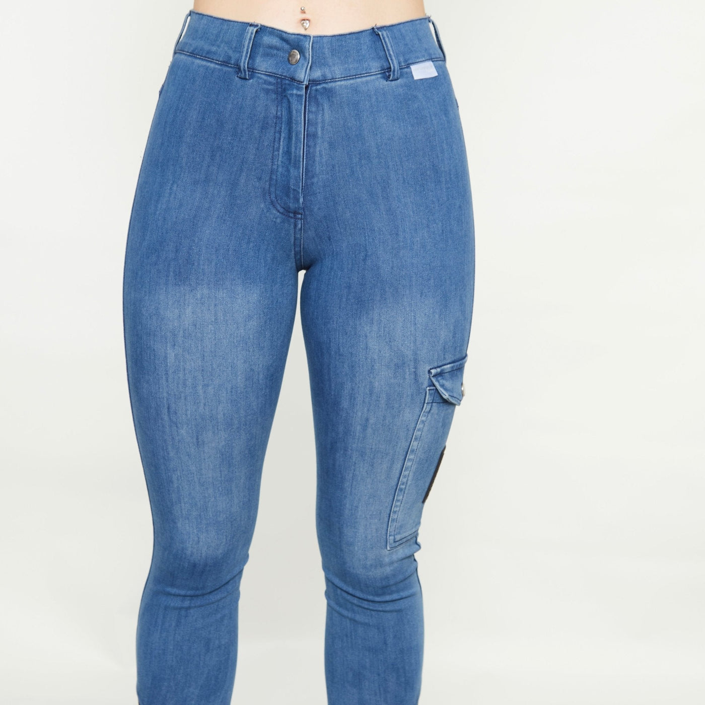 Light Blue Denim Jeggings - Horzehoods5060521421345