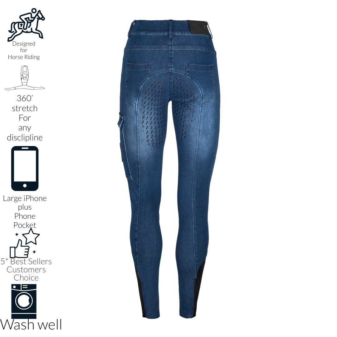 Light Blue Denim Jeggings - Horzehoods5060521421345