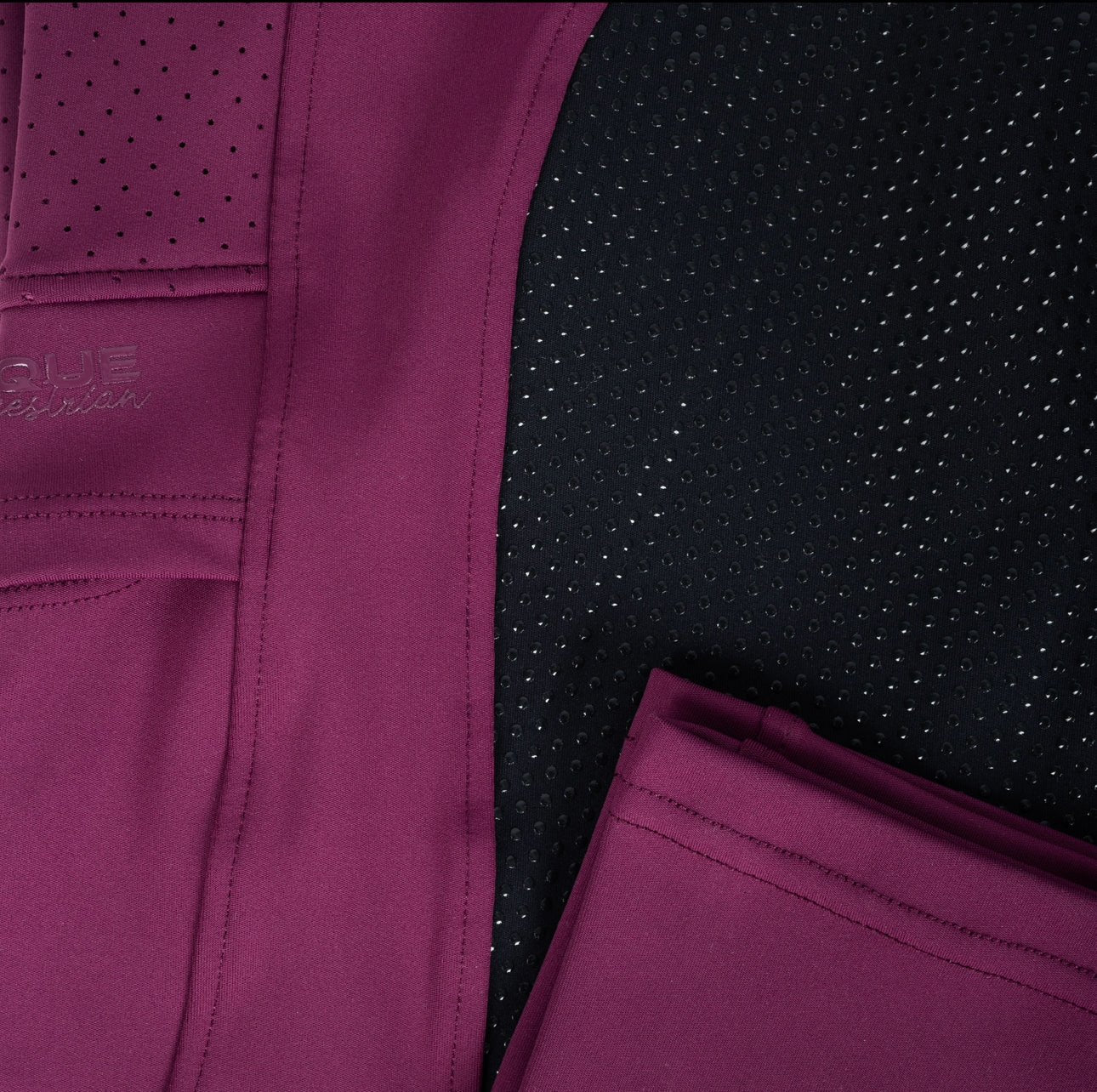 Mulberry & Black Seat V - Seam Air2 Riding Leggings - Breathable Equestrian Tights - Horzehoods5056725016357