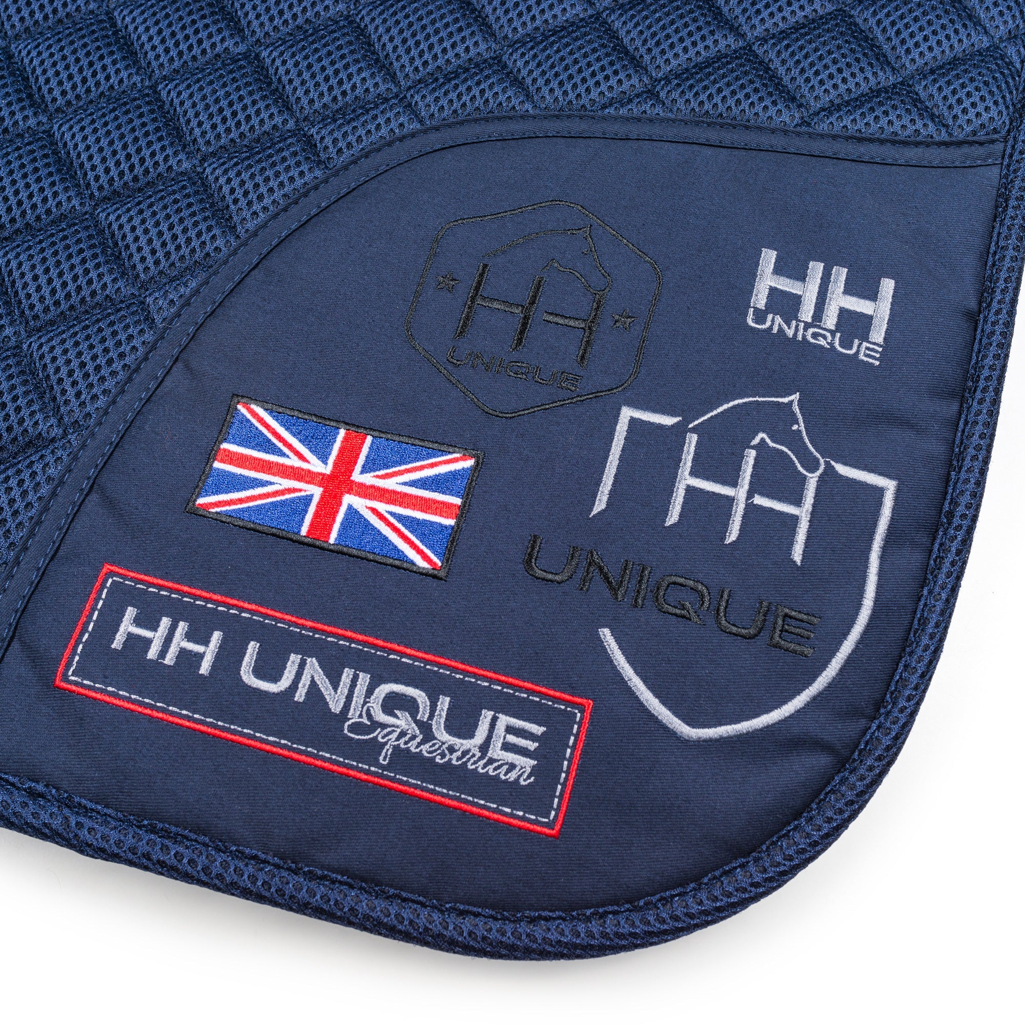 Navy FlexiTabz™️ 4D Air Gel Performance Pad Dressage - Horzehoods5060521424599