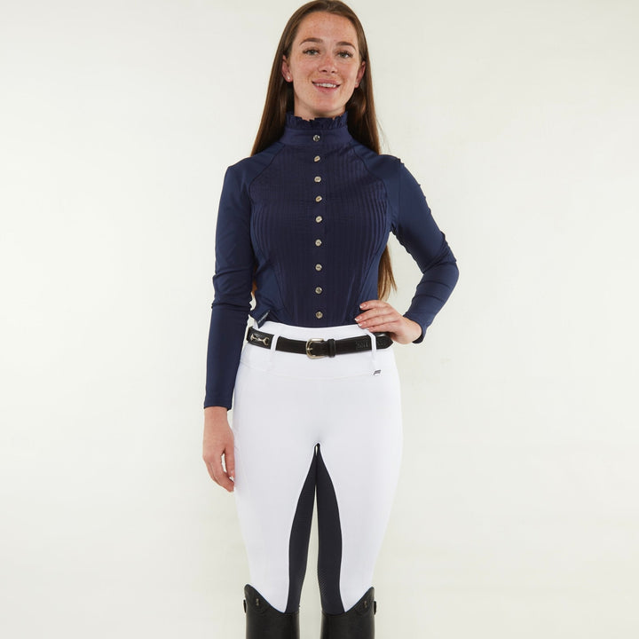 Navy Long Sleeve Tudor Shirt - Horzehoods5060521422021