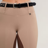 Oatmeal Beige Brown Competition Leggings - Horzehoods5056725007065