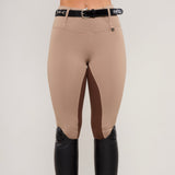 Oatmeal Beige Brown Competition Leggings - Horzehoods5056725007065