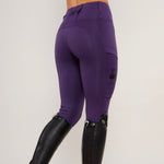 OUTLET - READ DESCRIPTION - HORZEHOODS® Purple Heavyweight Performance Leggings / M (UK12) (EU40) (US8) / Heavyweight (330gsm) / NO Silicone - Horzehoods