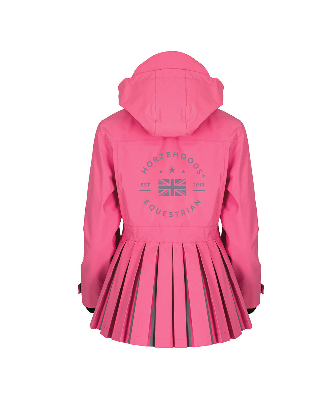 HORZEHOODS® ProPleat® Pink Reflective Waterproof Coat (In Stock NEARLY SOLD OUT)