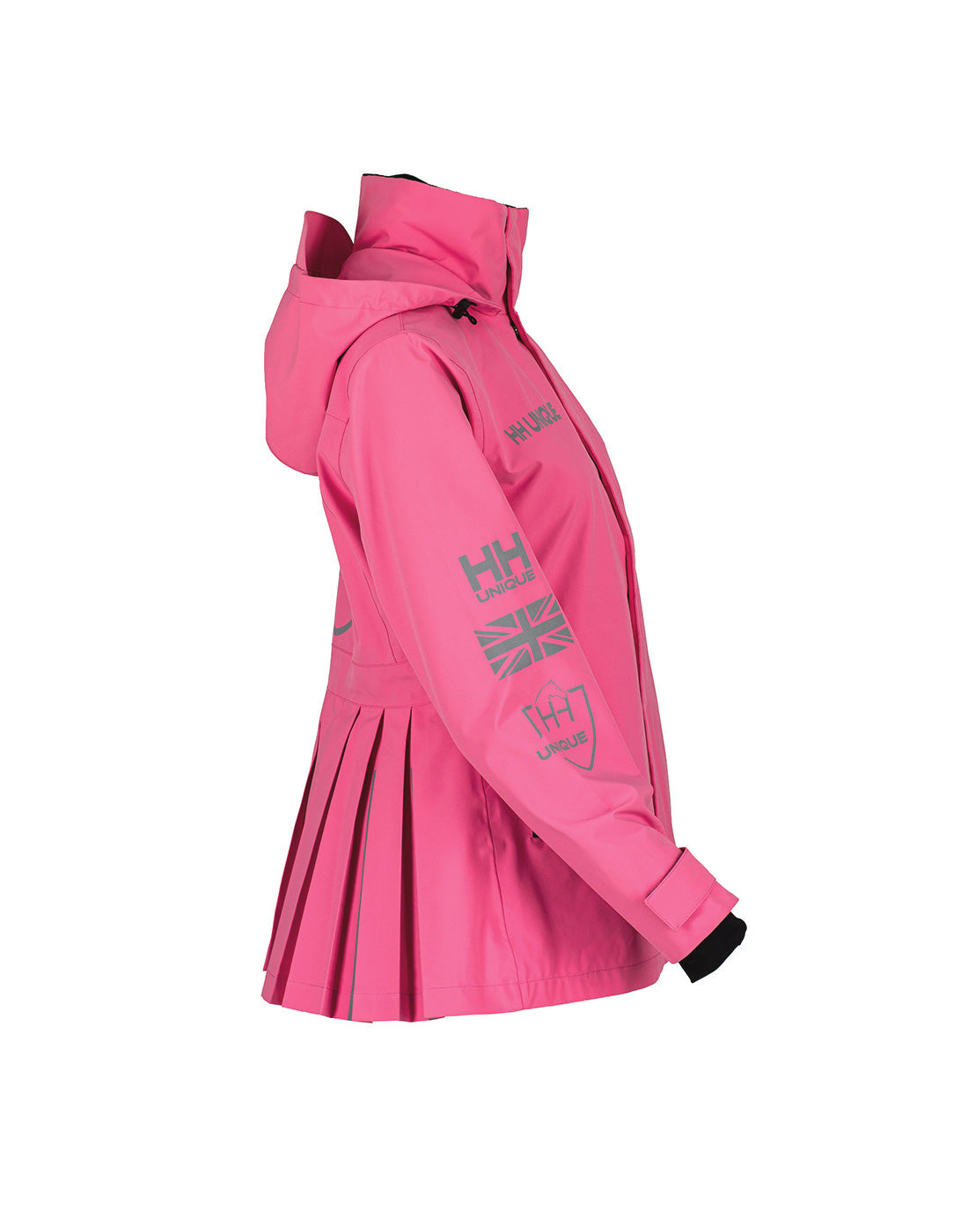 HORZEHOODS® ProPleat Pink Reflective Waterproof Coat (PREORDER 20 JUNE)