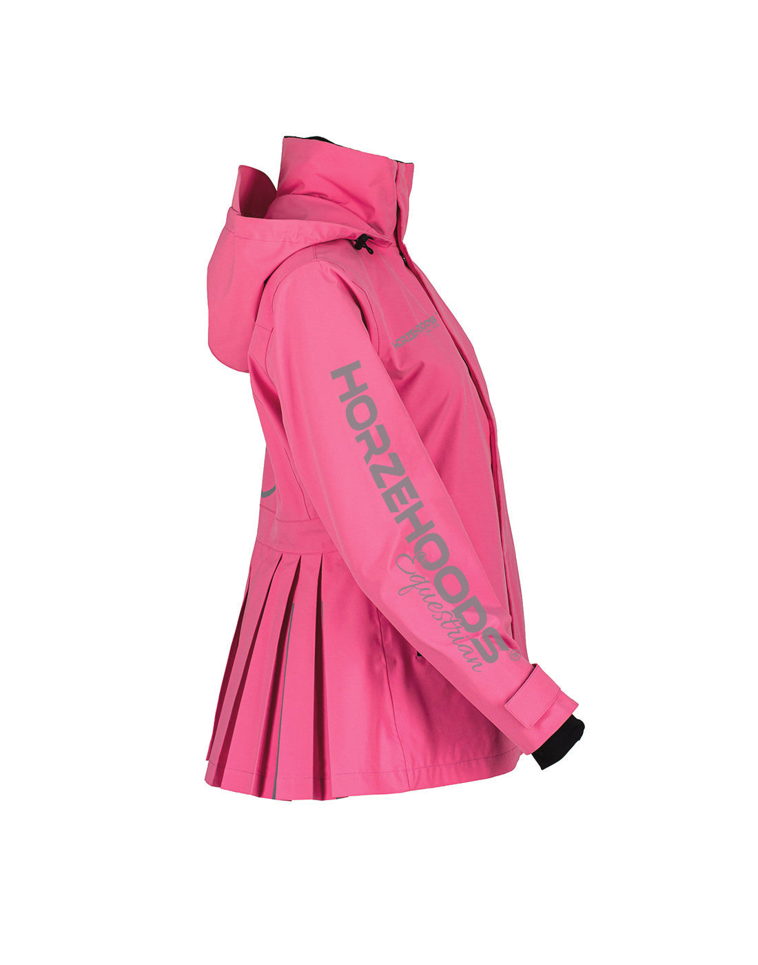 HORZEHOODS® ProPleat® Pink Reflective Waterproof Coat (In Stock NEARLY SOLD OUT)