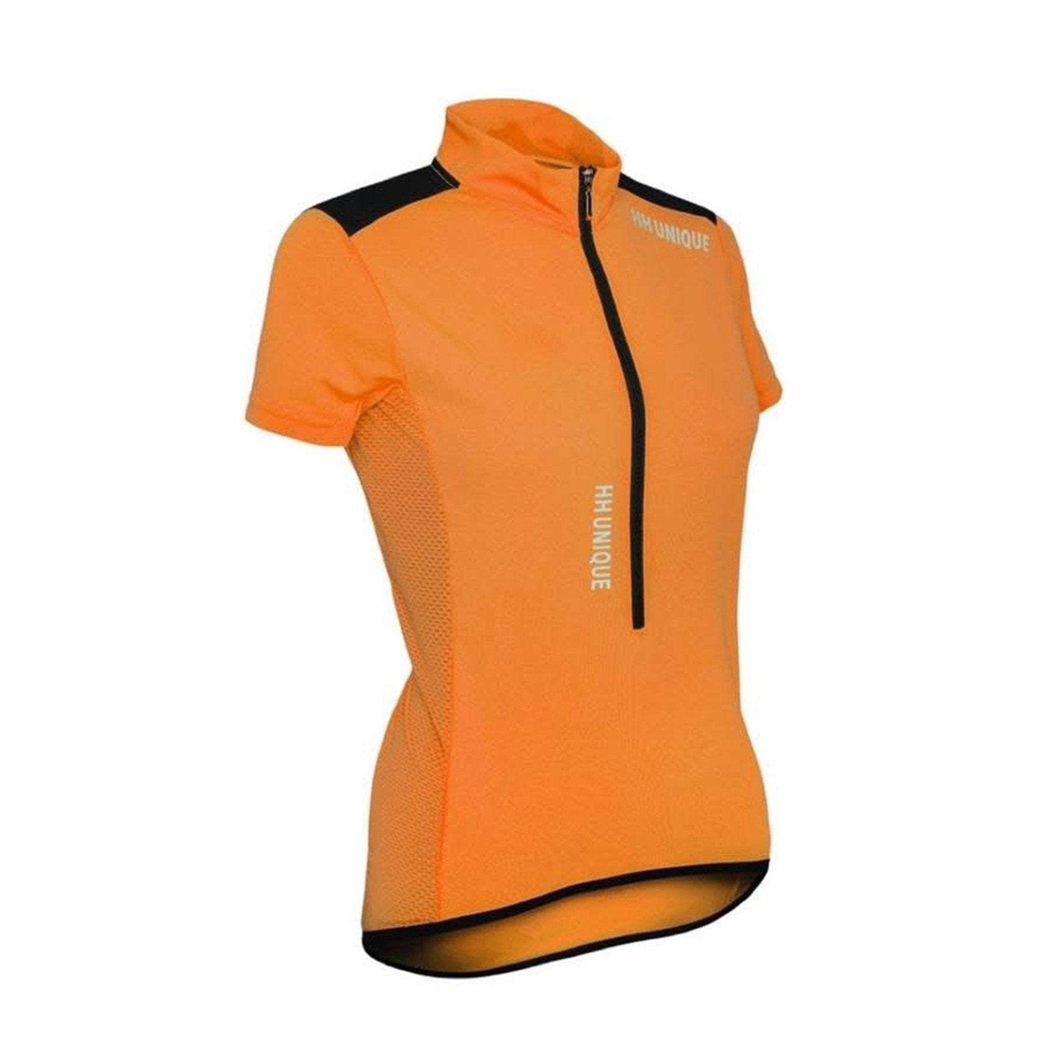 Preorder HORZEHOODS Orange HiVis Reflective Mesh Equestrian Top - Horzehoods5056725016685