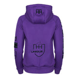 Purple 4Seasons Zipped Hoodie - Horzehoods5056725009090