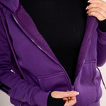 Purple 4Seasons Zipped Hoodie - Horzehoods5056725009090