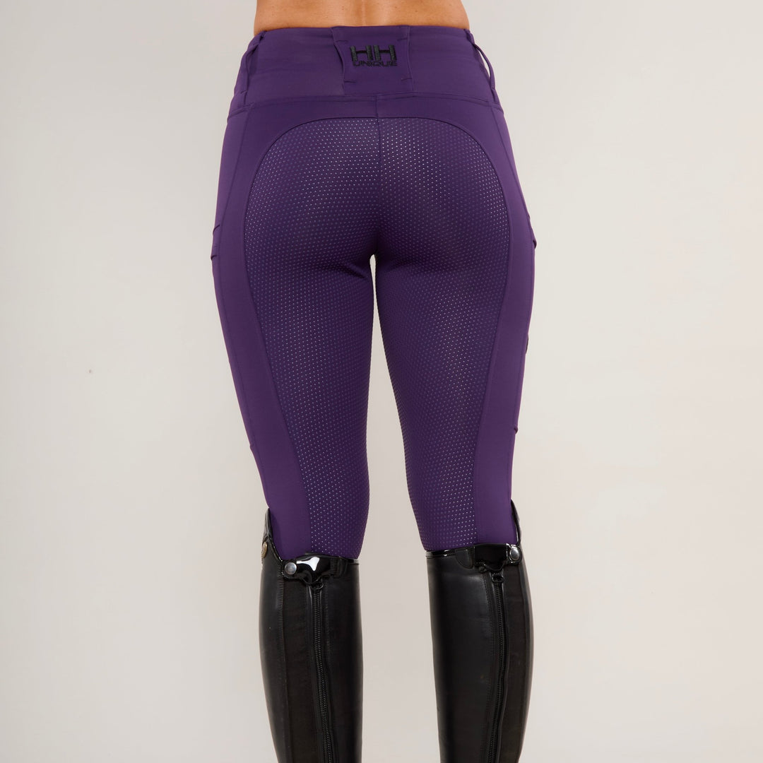 Purple Heavyweight Performance Leggings - Horzehoods5056725008215