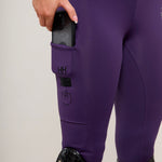 Purple Heavyweight Performance Leggings - Horzehoods5056725008215