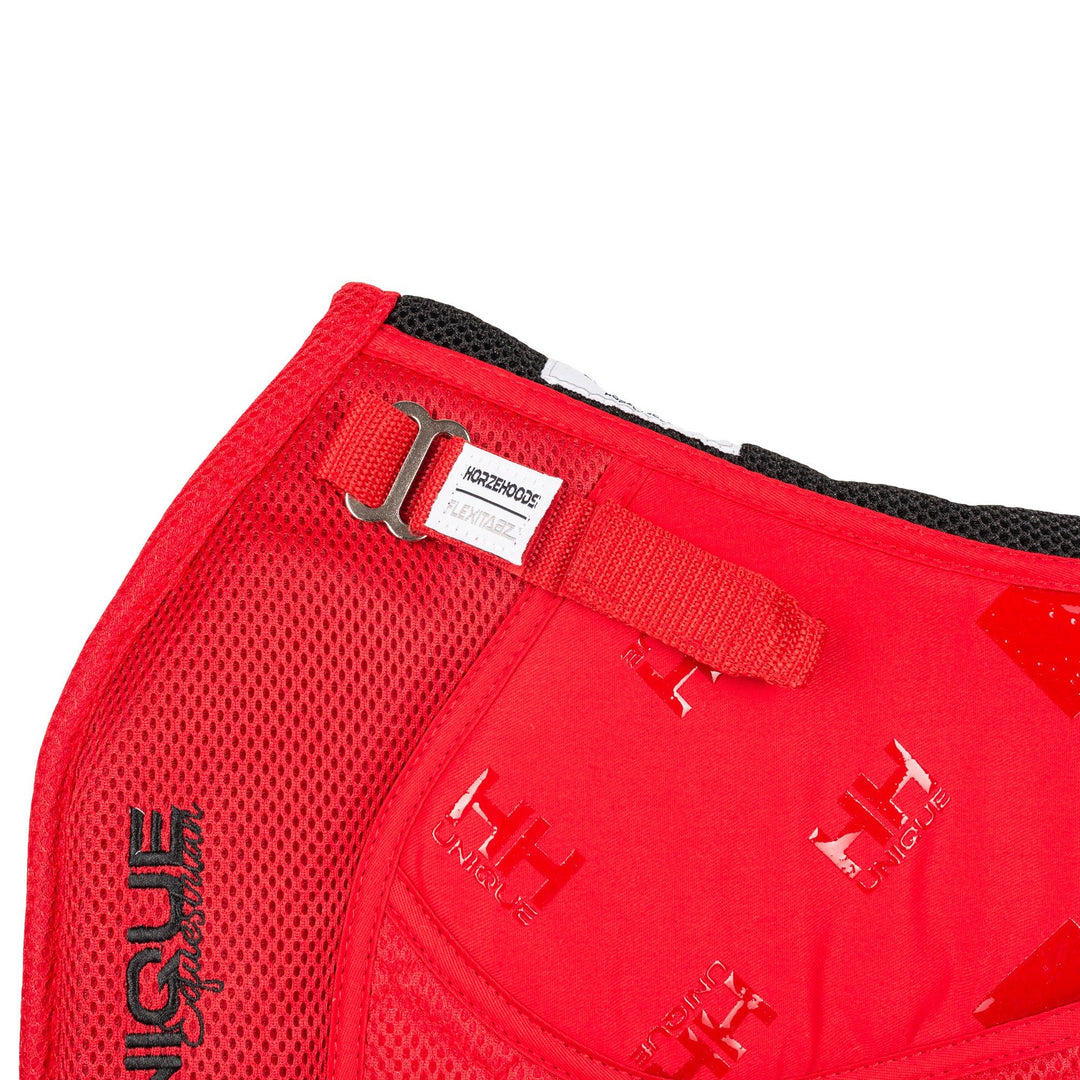 Red FlexiTabz™️ 4D Air Gel Performance Pad Dressage - Horzehoods5060521424520