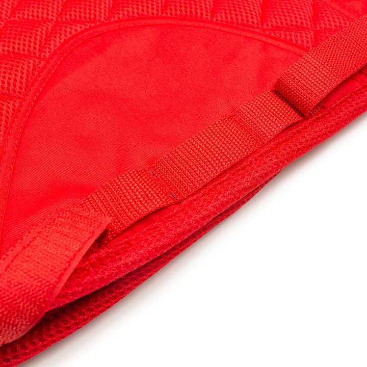 Red FlexiTabz™️ 4D Air Gel Performance Pad Dressage - Horzehoods5060521424520