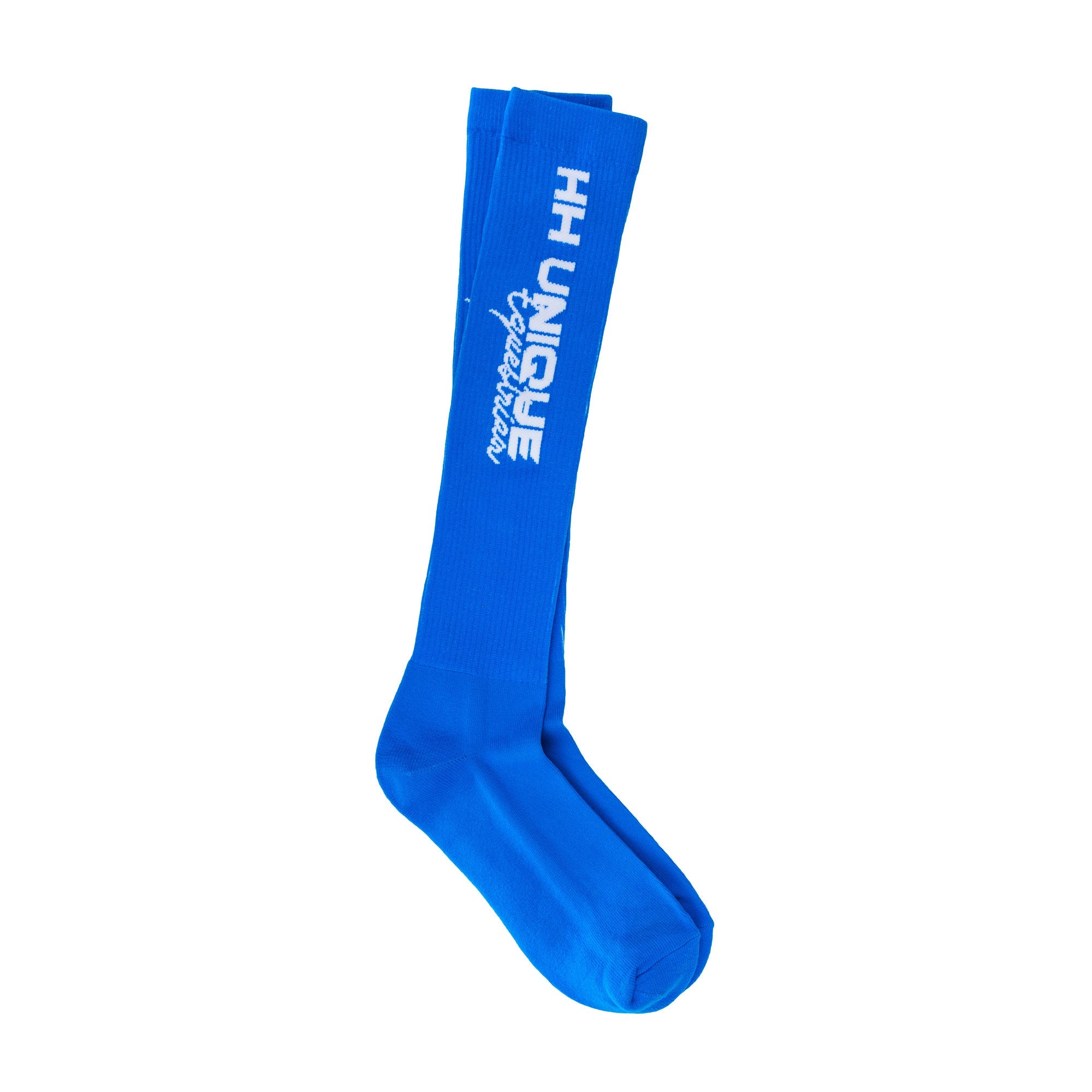 Royal Blue Ribbed Performance Riding Socks - Horzehoods5056725009458