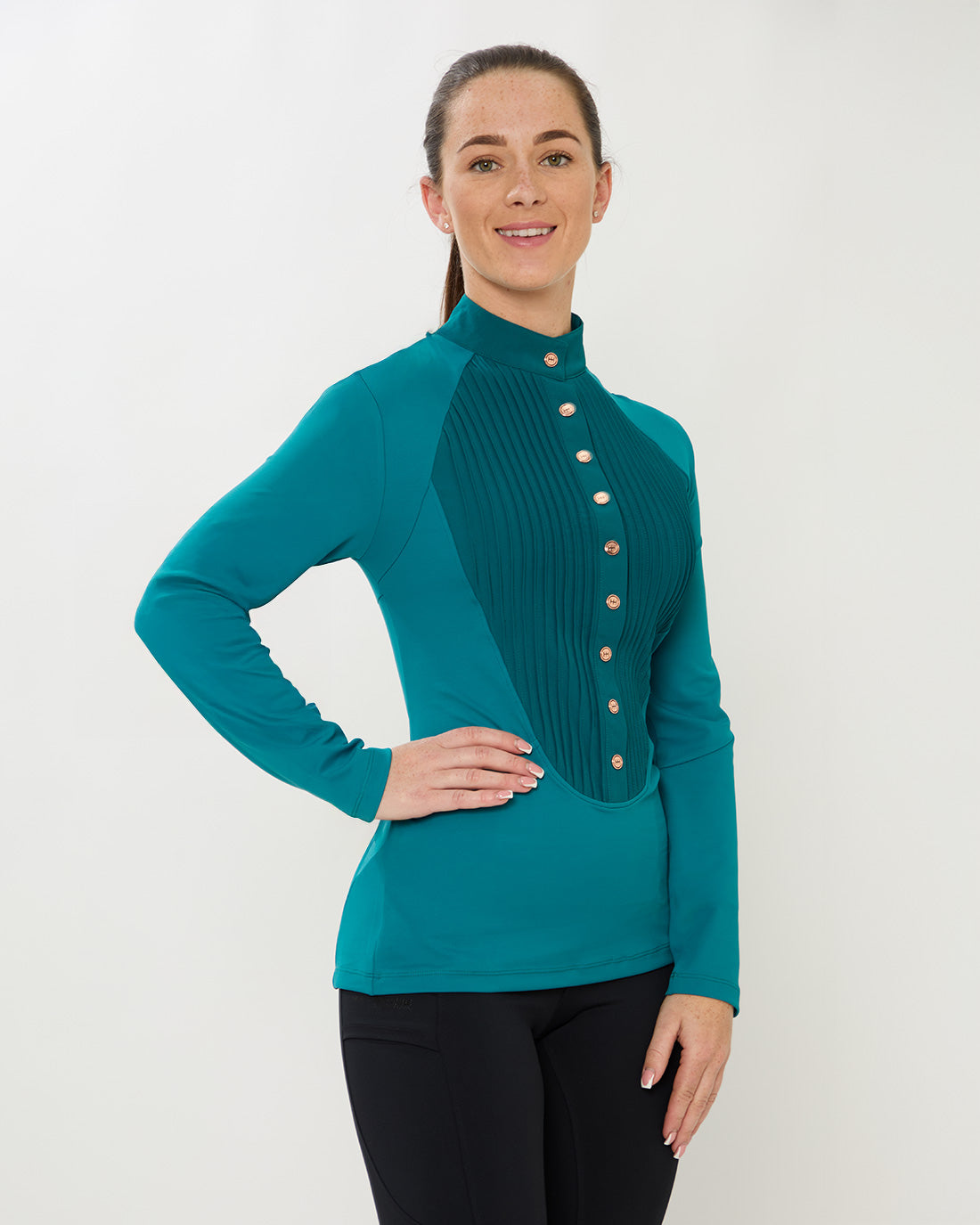 HORZEHOODS® Tabatha Confidence Fit™ Quick Release Top - Teal