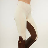 Vanilla Brown Competition Leggings - Horzehoods5056725002329