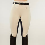 Vanilla Navy Contrast Seat Competition Leggings - Horzehoods5056725006310