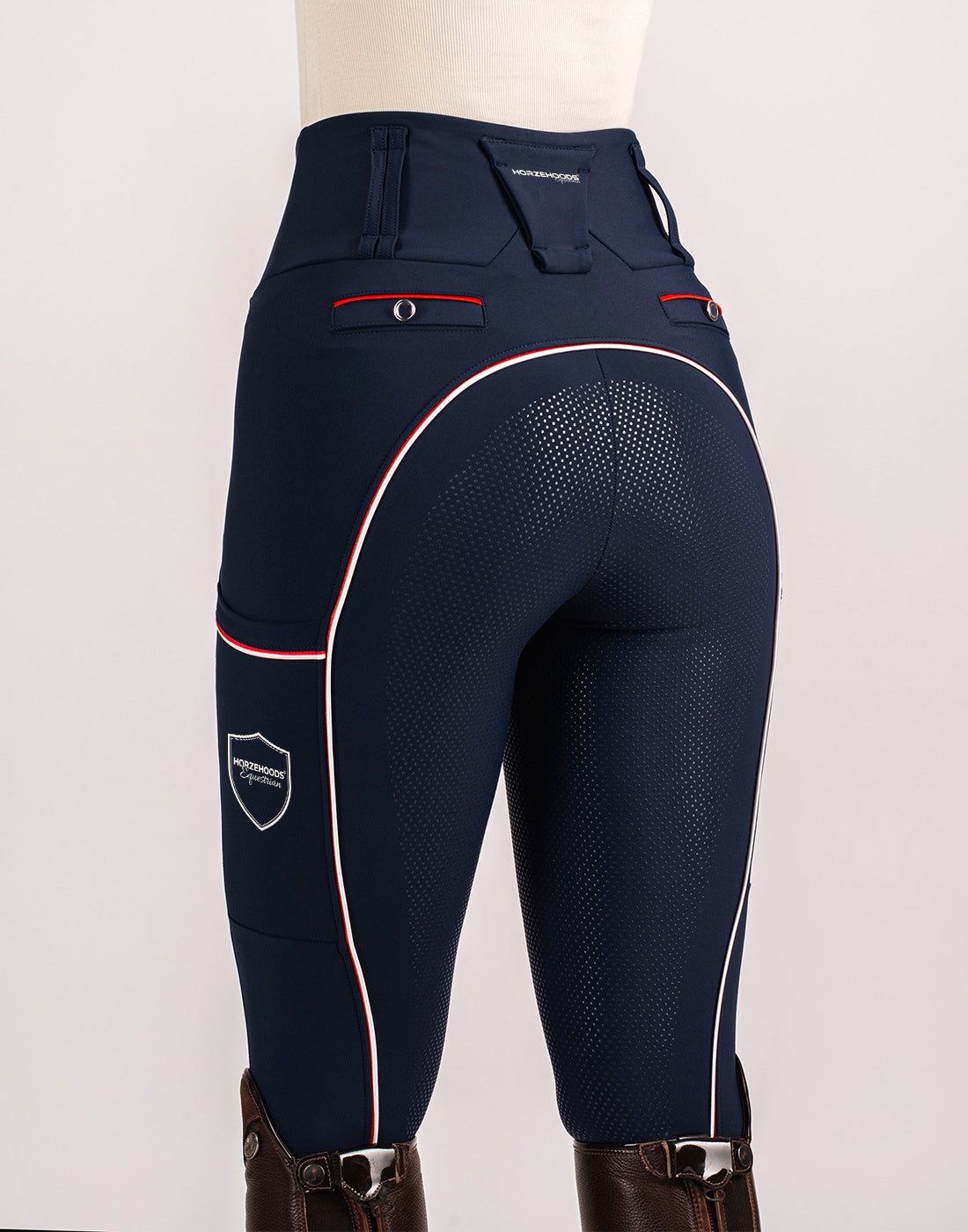 HORZEHOODS® Performance Club Navy High Waist Breggings