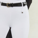 White Black Seat Competition Leggings - Horzehoods5060521421116