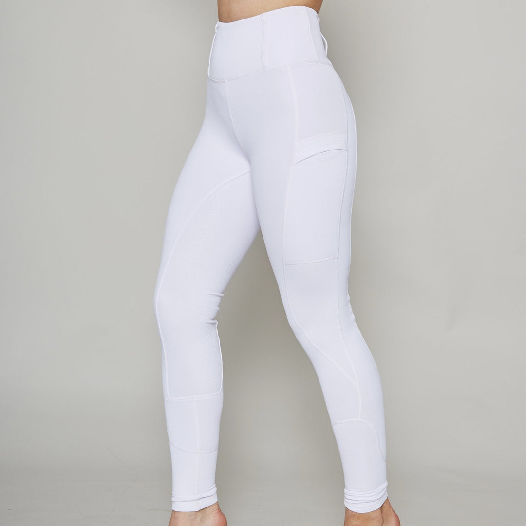 White Competition Leggings ContraFlex - Horzehoods5060521428245