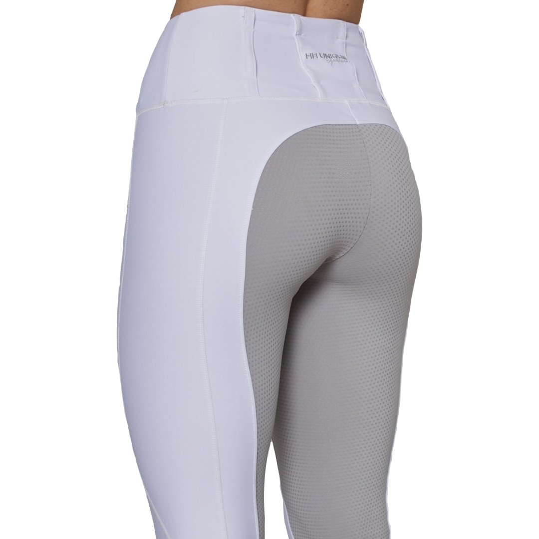 White Grey Competition Leggings - Horzehoods5060521420294