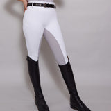 White Grey Competition Leggings - Horzehoods5060521422564