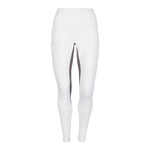 White Grey Competition Leggings - Horzehoods5060521422564