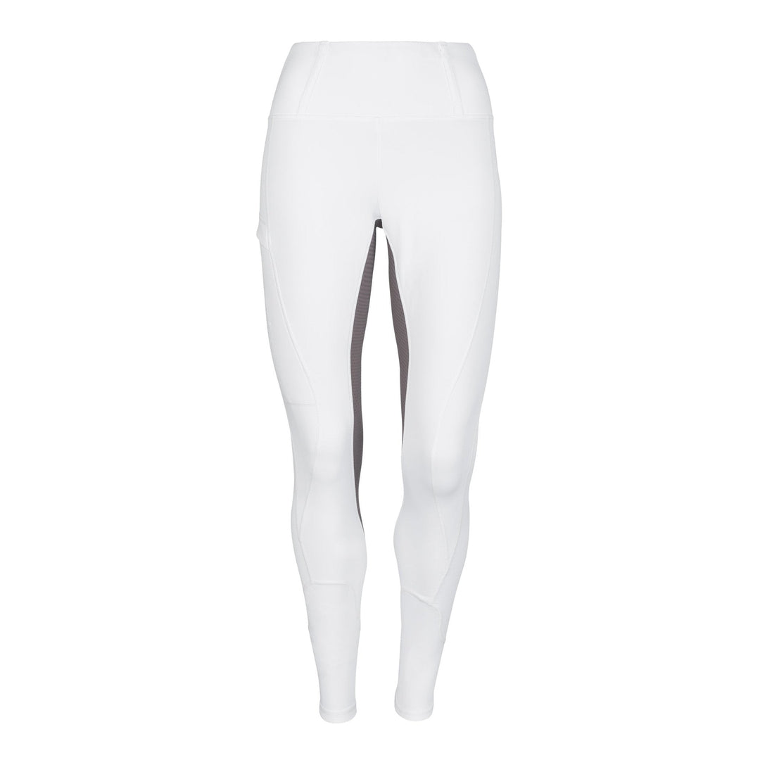 White Grey Competition Leggings - Horzehoods5060521422564