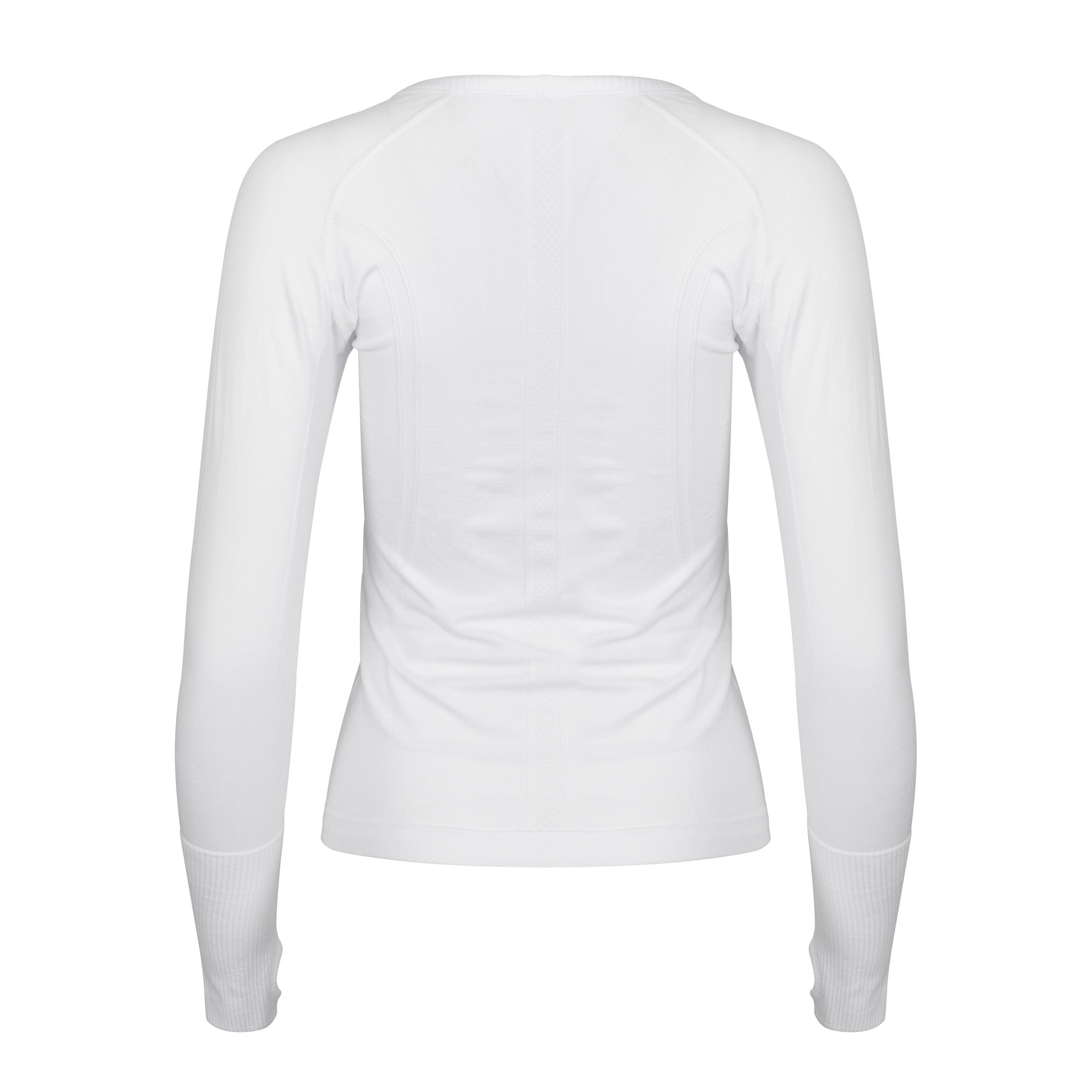 White Long Sleeve Vest Top - Horzehoods5056725001407