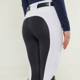 White Navy Seat Competition Leggings - Horzehoods5060521420973