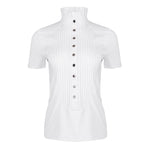 White Short Sleeve Tudor Shirt - Horzehoods5056725005511