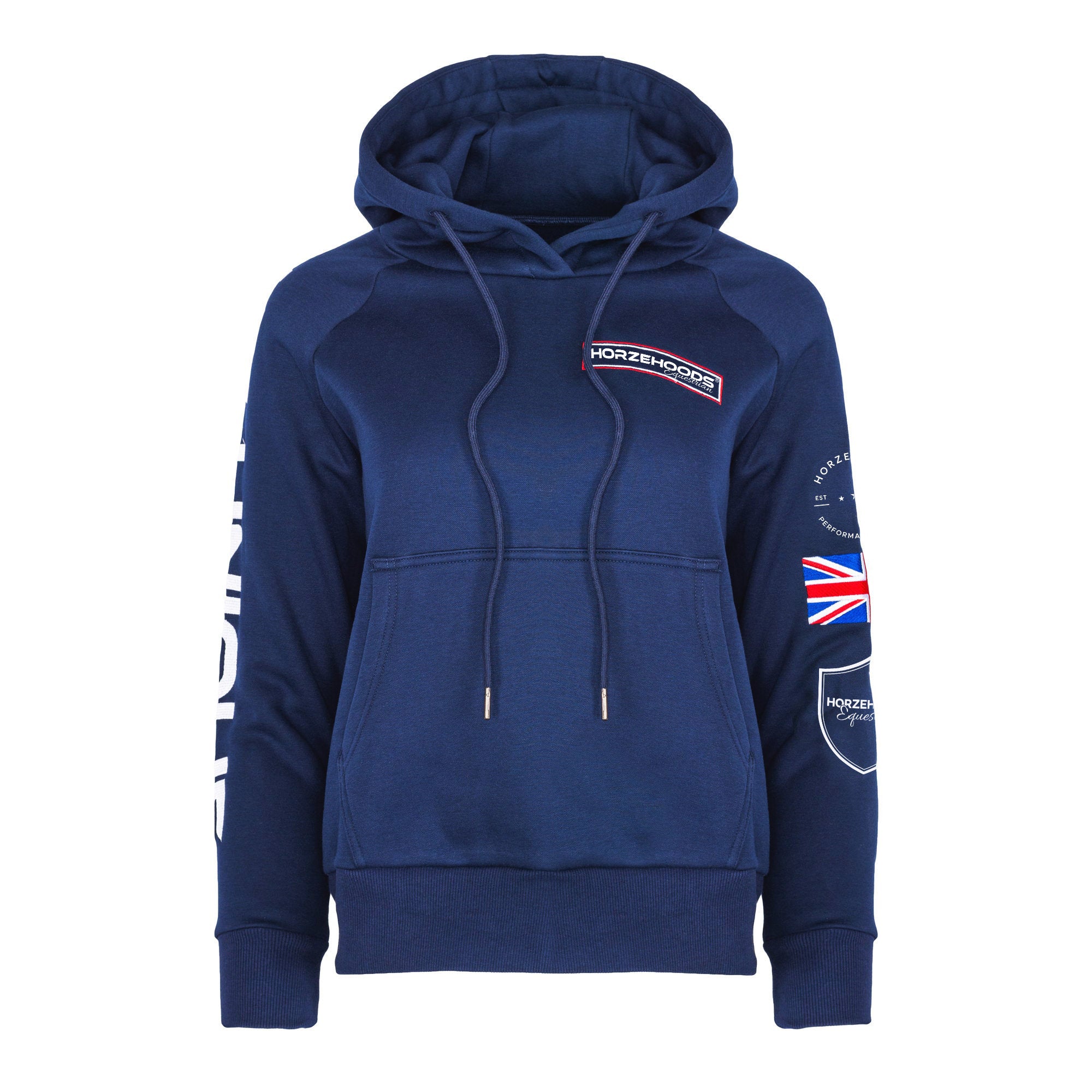 HORZEHOODS® Navy 4Seasons Performance Hoodie (XXS, XS left)